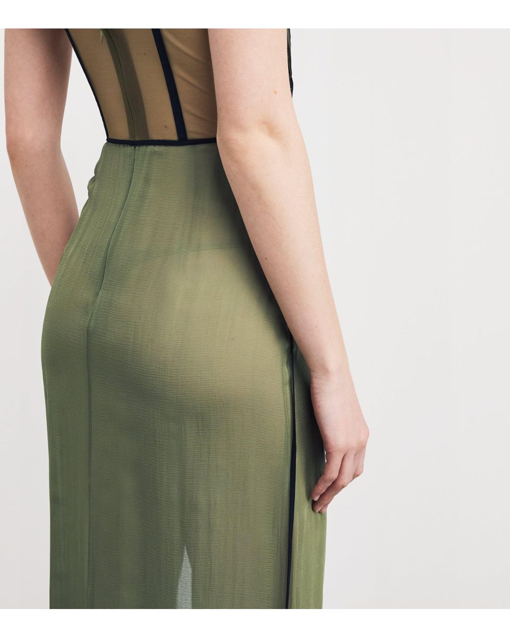 Nensi Dojaka Silk Mae Maxi Dress in Green | Lyst