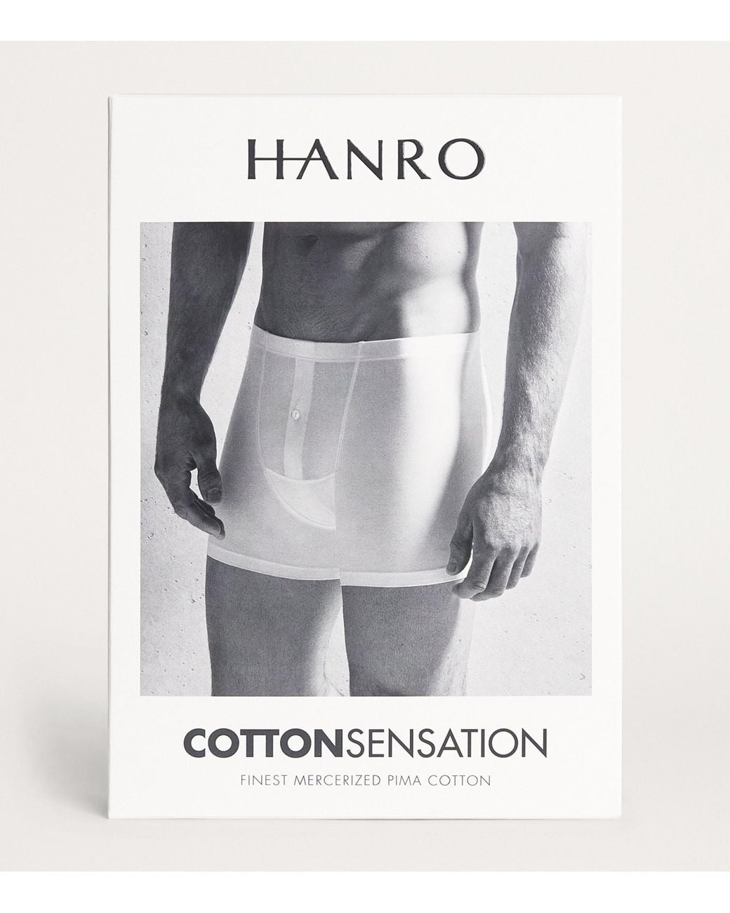 Hanro Blue Cotton Sensation Butterfly Trunk for men