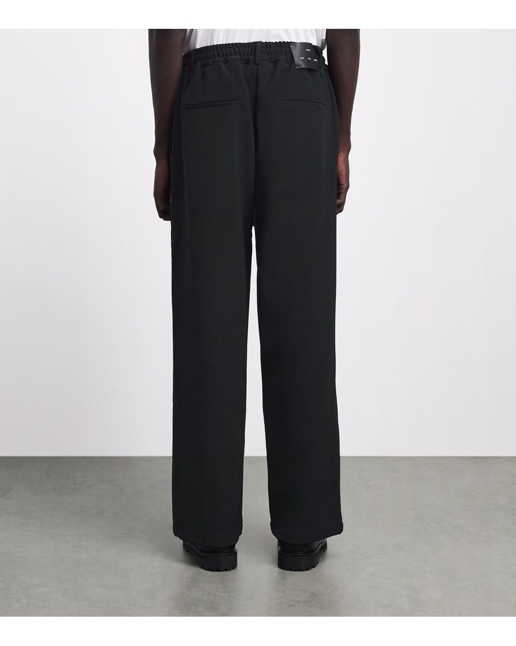 Song For The Mute Black Pleated Lounge Trousers for men