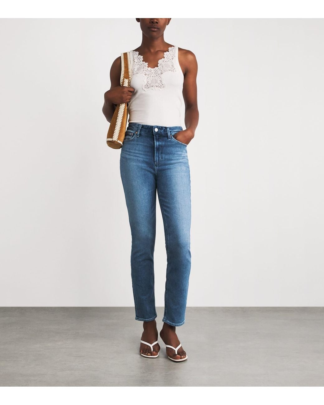 PAIGE Blue Gemma Skinny Jeans