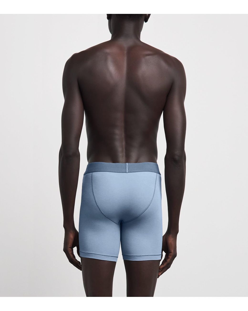 Skims Blue Stretch-Jersey Boxer Briefs for men