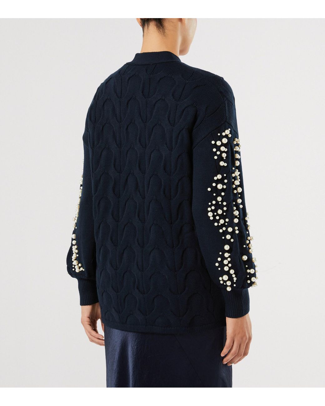 Marina Rinaldi Black Embellished Cardigan