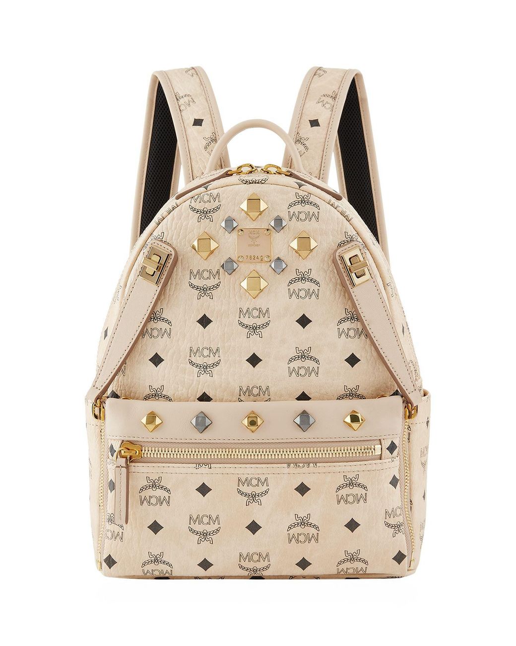 Mcm top beige backpack