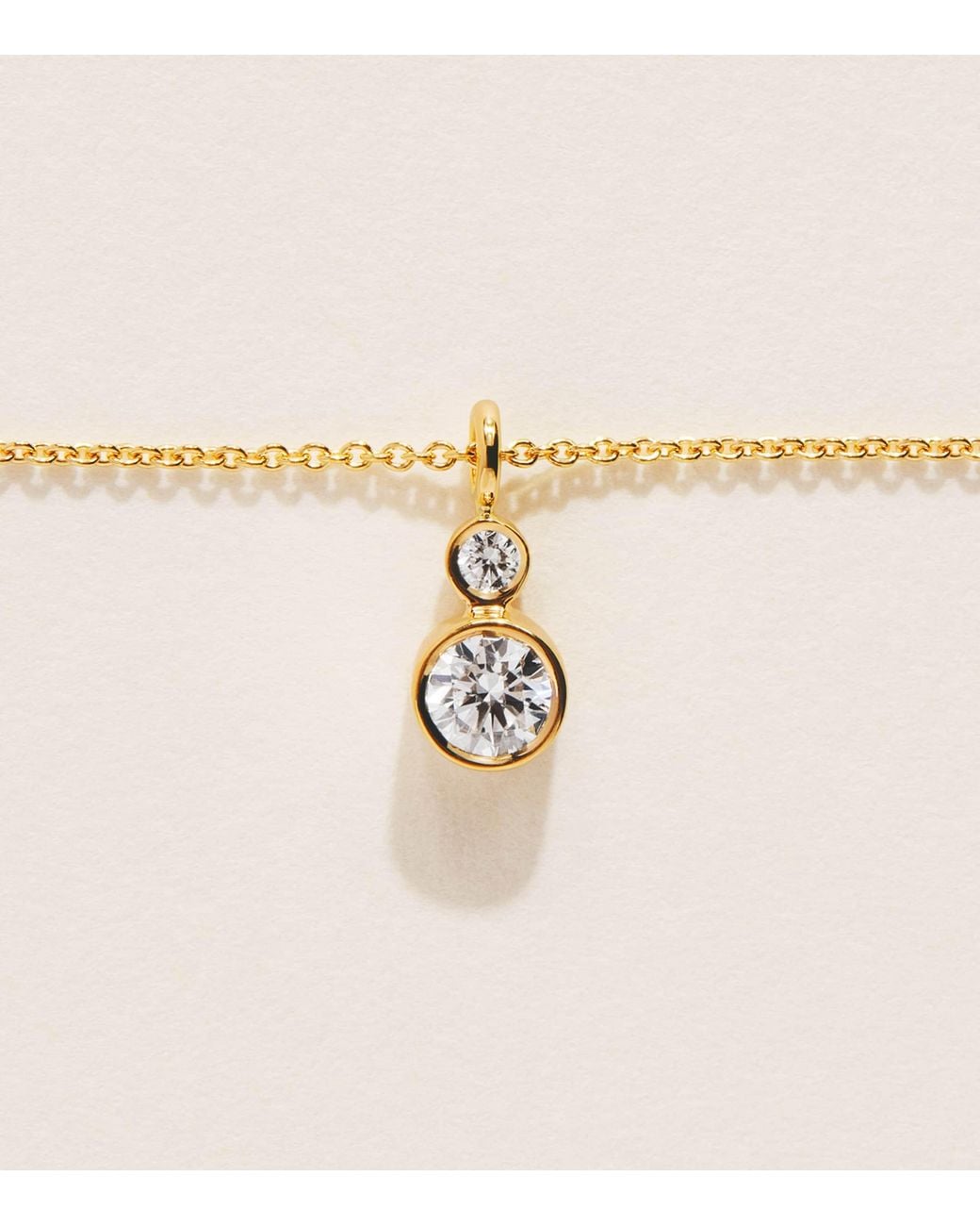 Sophie Bille Brahe Natural And Diamond Lou Simple Necklace