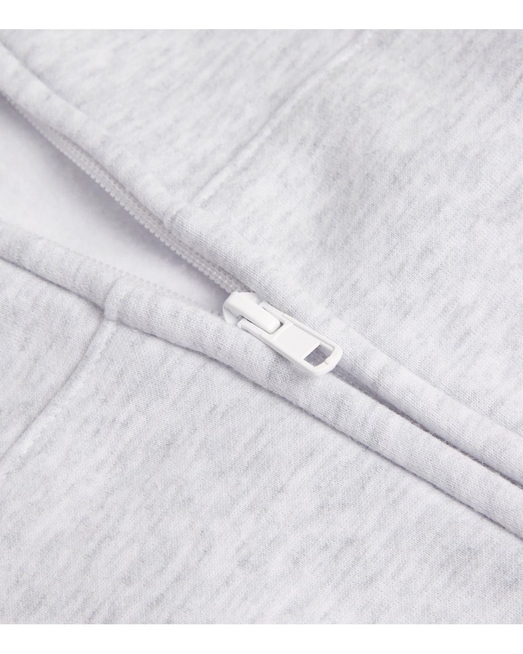 Skims White Cotton-Blend Fleece Classic Hoodie