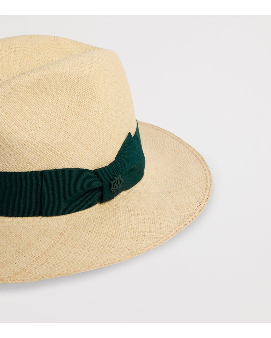 Dunhill Green Straw Trilby Hat for men