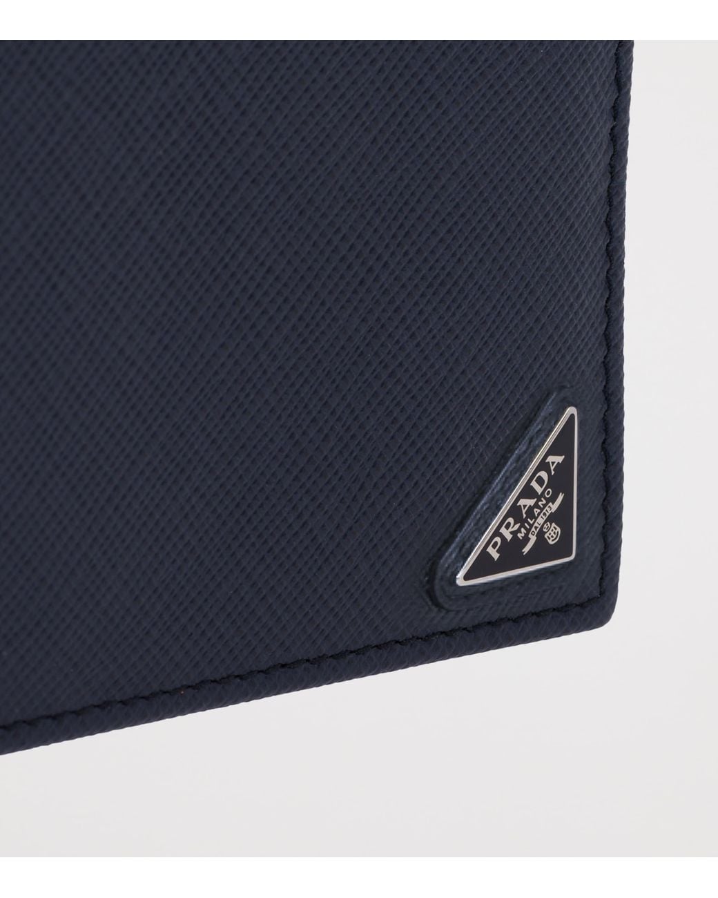 Prada Blue Saffiano Leather Wallet for men