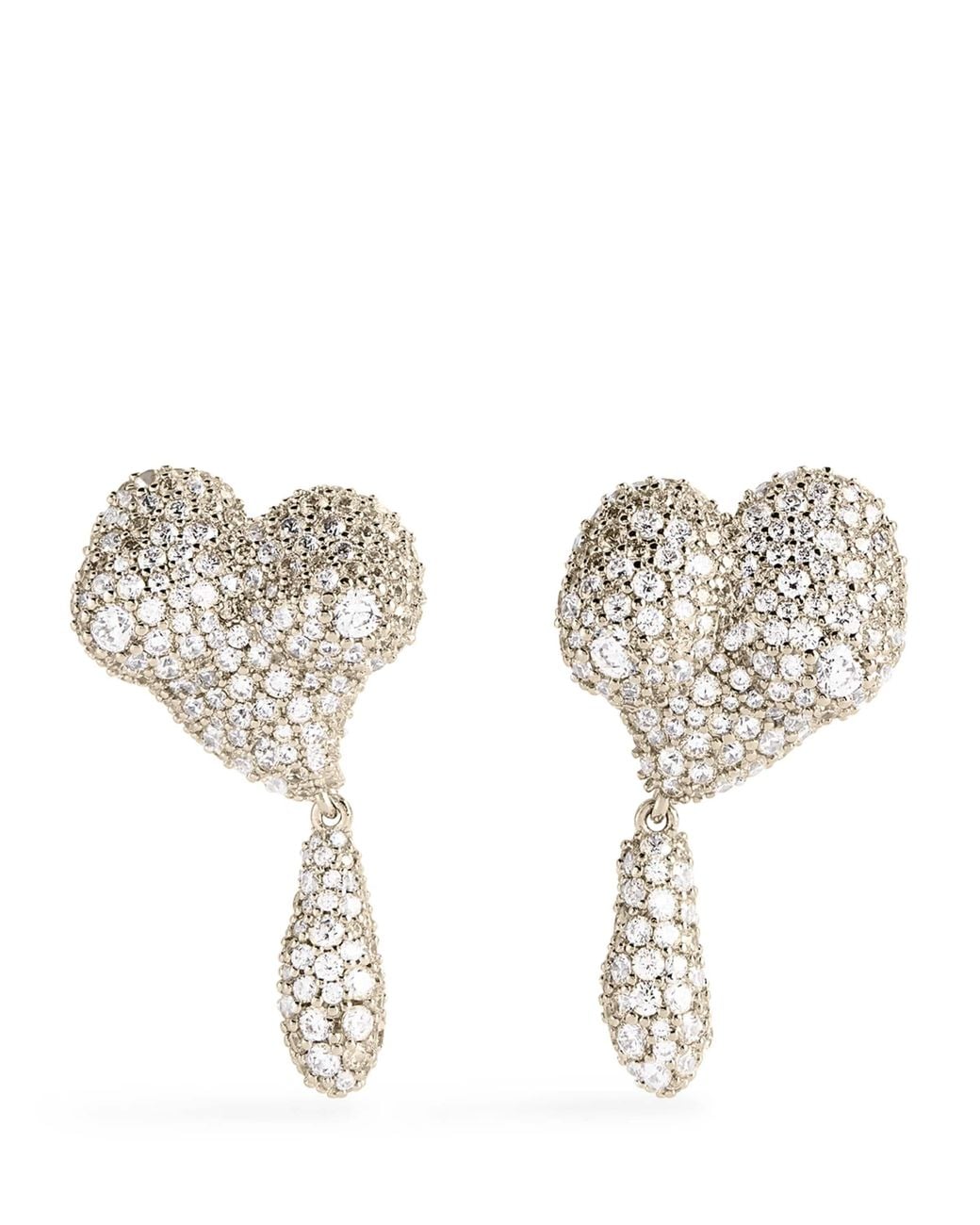 Vivienne Westwood Mimosa Pavé Earrings in Metallic | Lyst