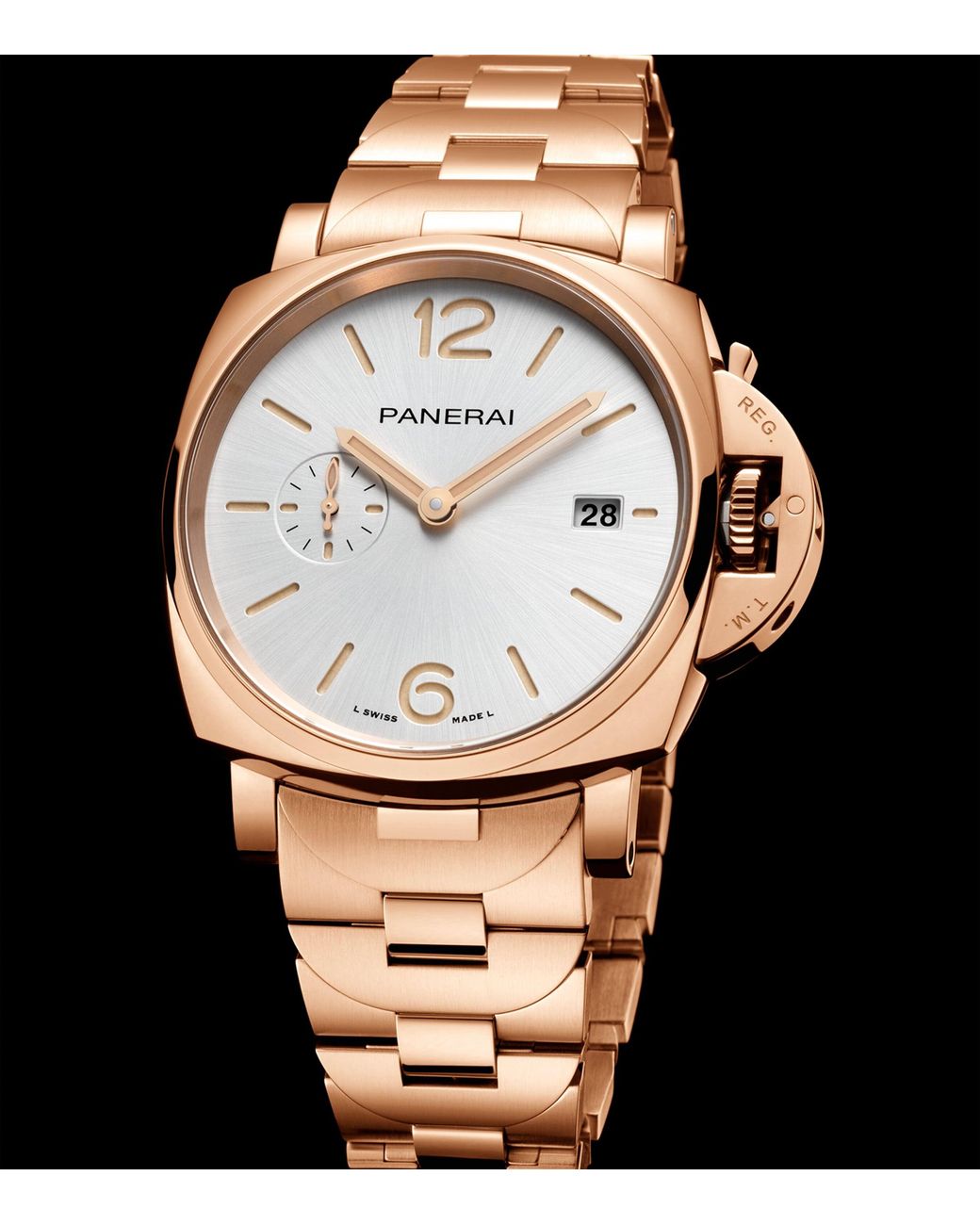 Panerai Metallic Rose Luminor Due Tuttooro Watch for men