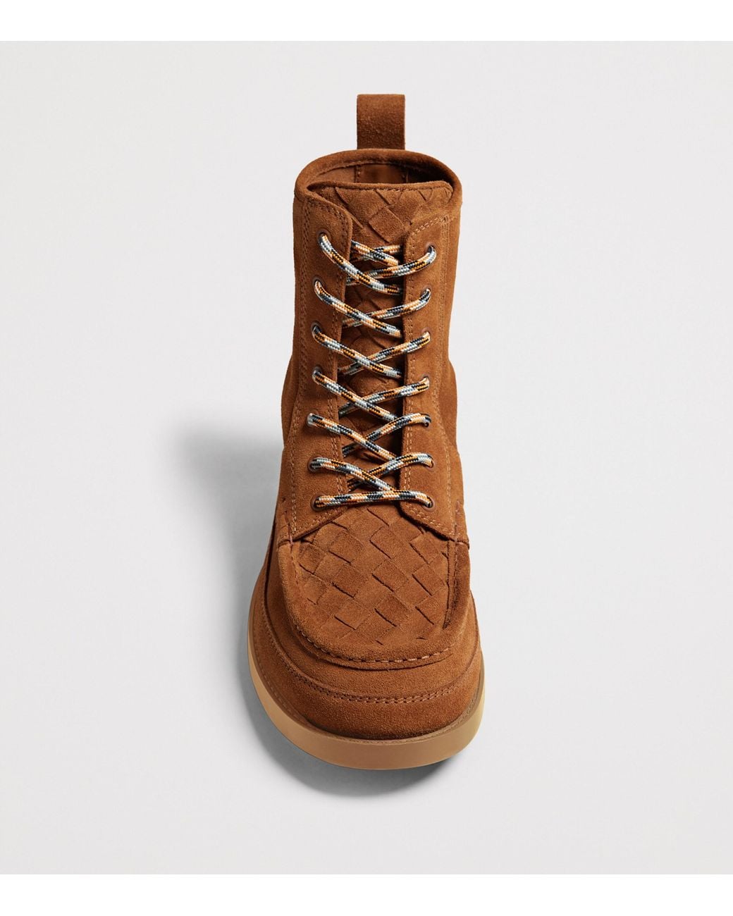 Bottega Veneta Brown Suede Lace-Up Boots for men