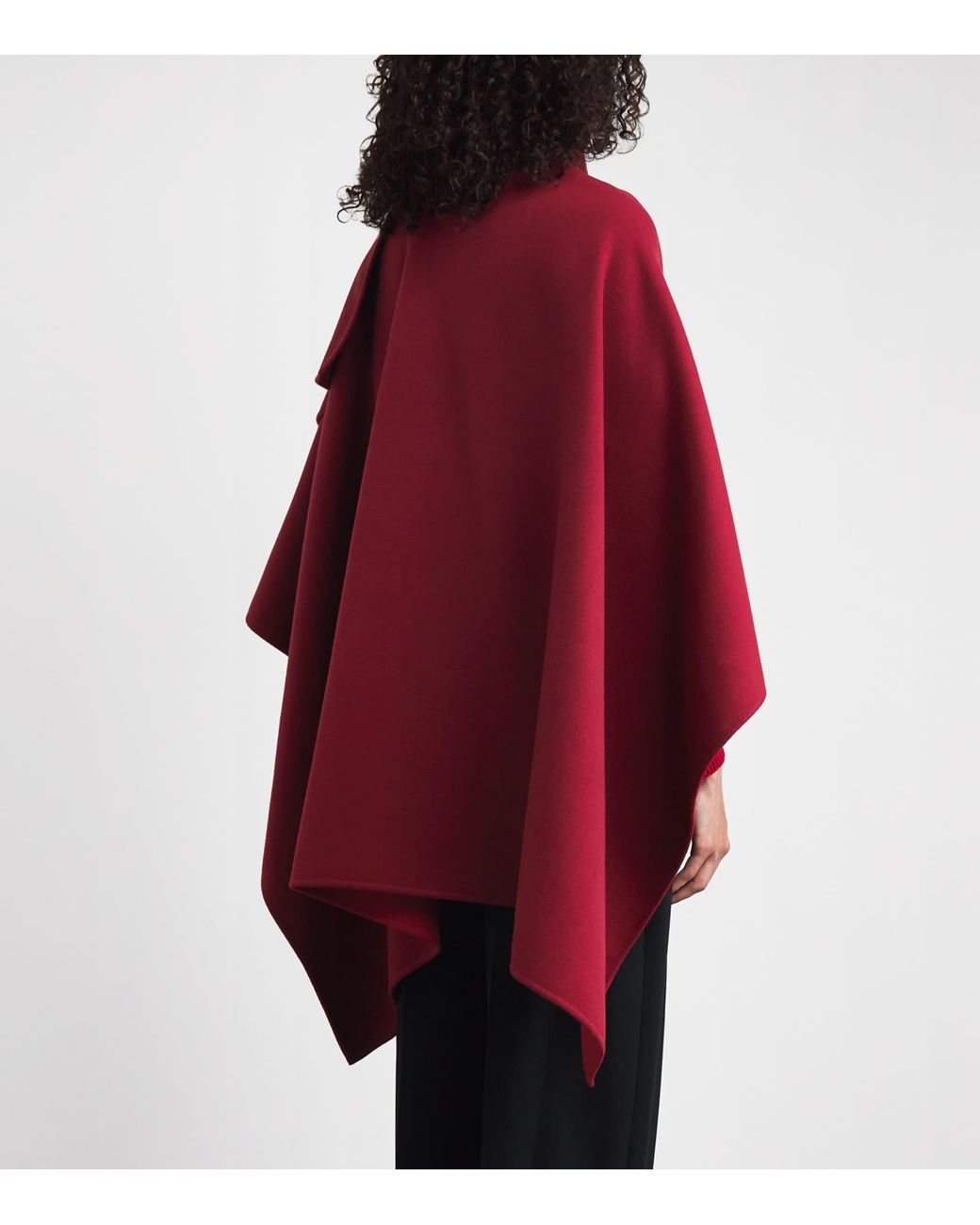 RETORI Red Virgin Wool Cape