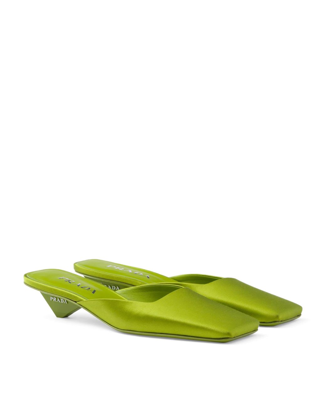 prada-Green-Satin-Heeled-Mules