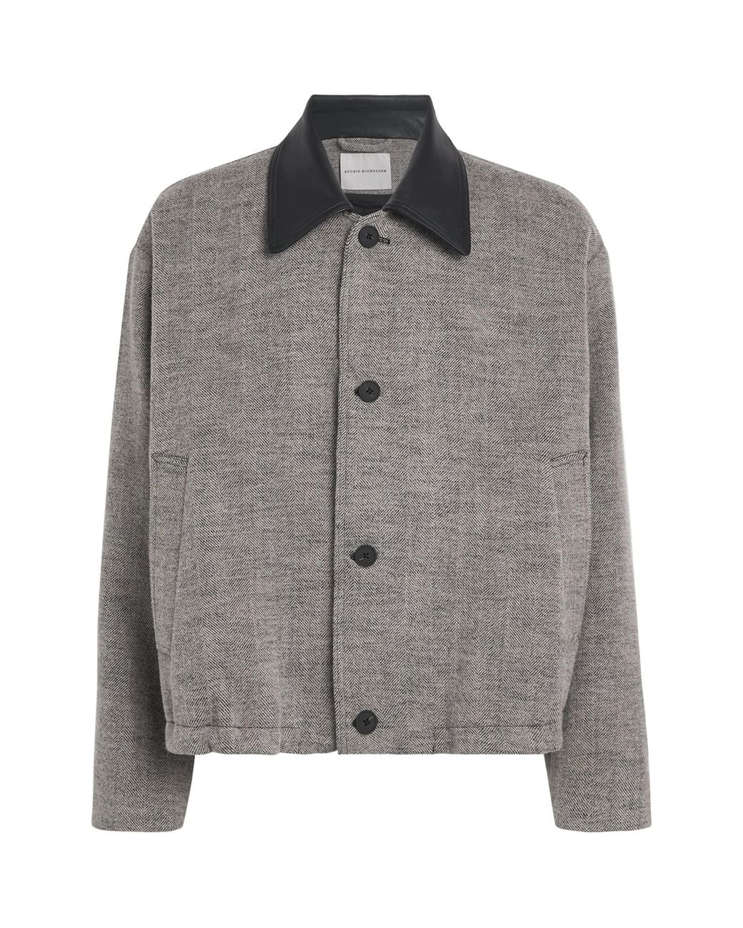 Studio Nicholson Gray Wool-Blend Howth Bomber Jacket