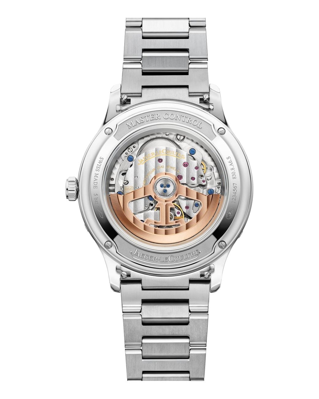 Jaeger-lecoultre Gray Stainless Steel Master Control Calendar Watch for men