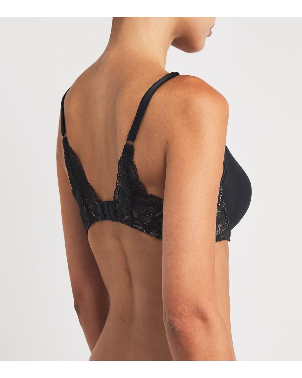 Aubade Black Lace-Trim Rosessence T-Shirt Bra
