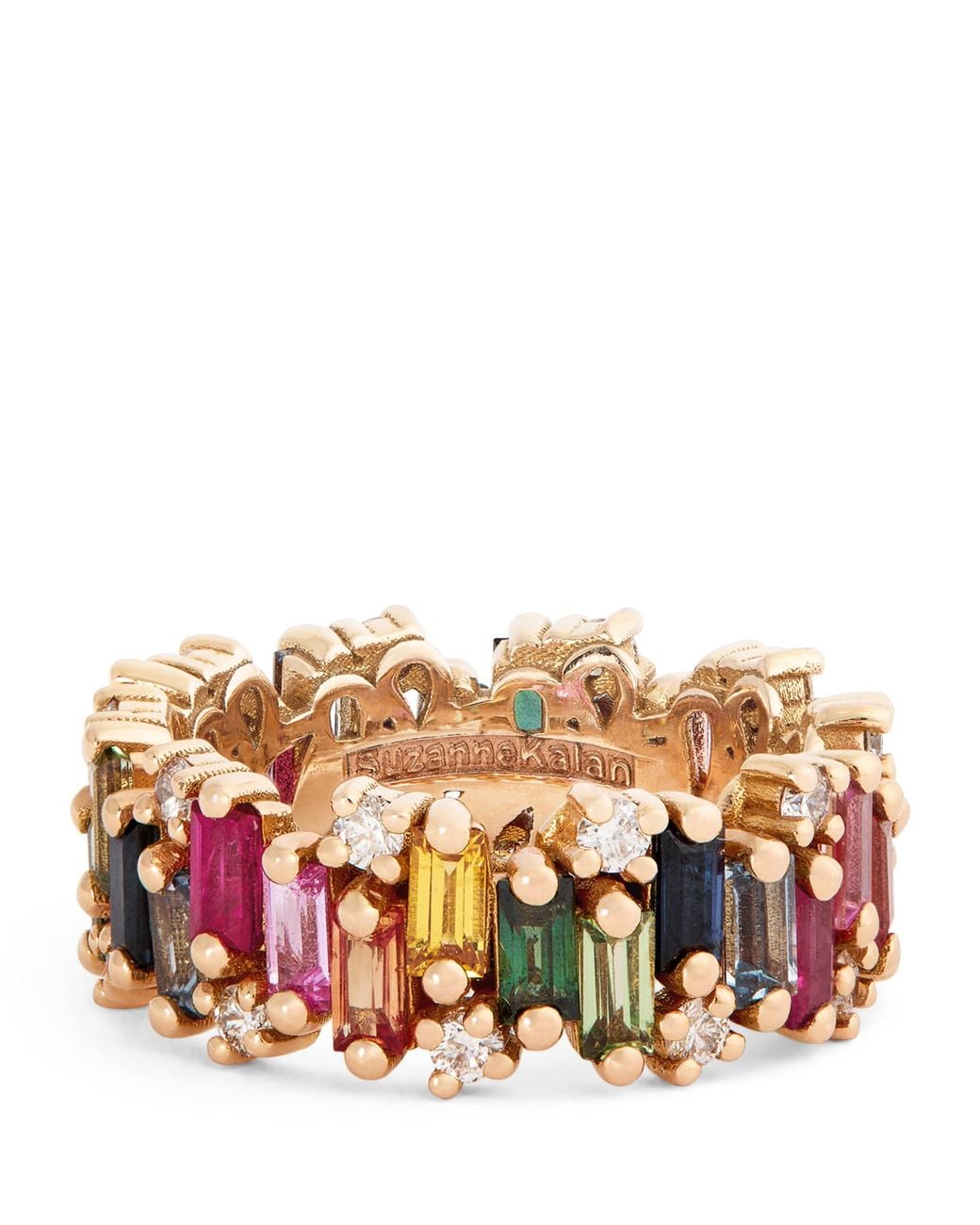Suzanne Kalan Metallic Diamond And Sapphire Audrey Fireworks Ring
