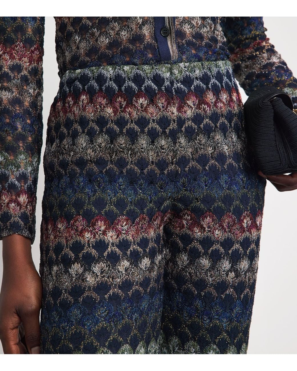 Missoni Blue Stripe Flared Trousers