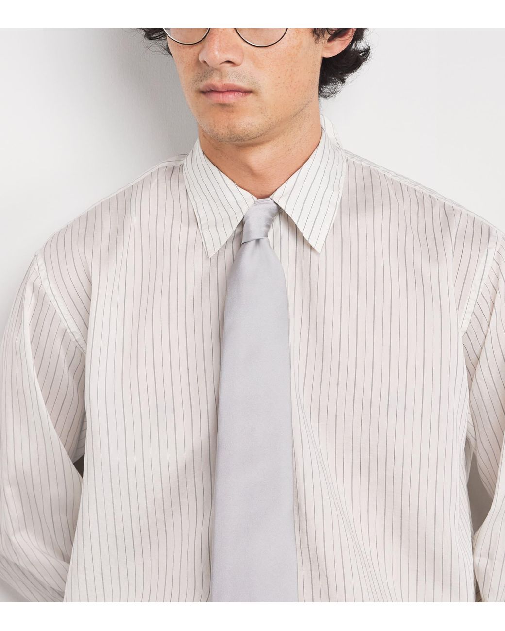 Isaia White Silk Tie for men