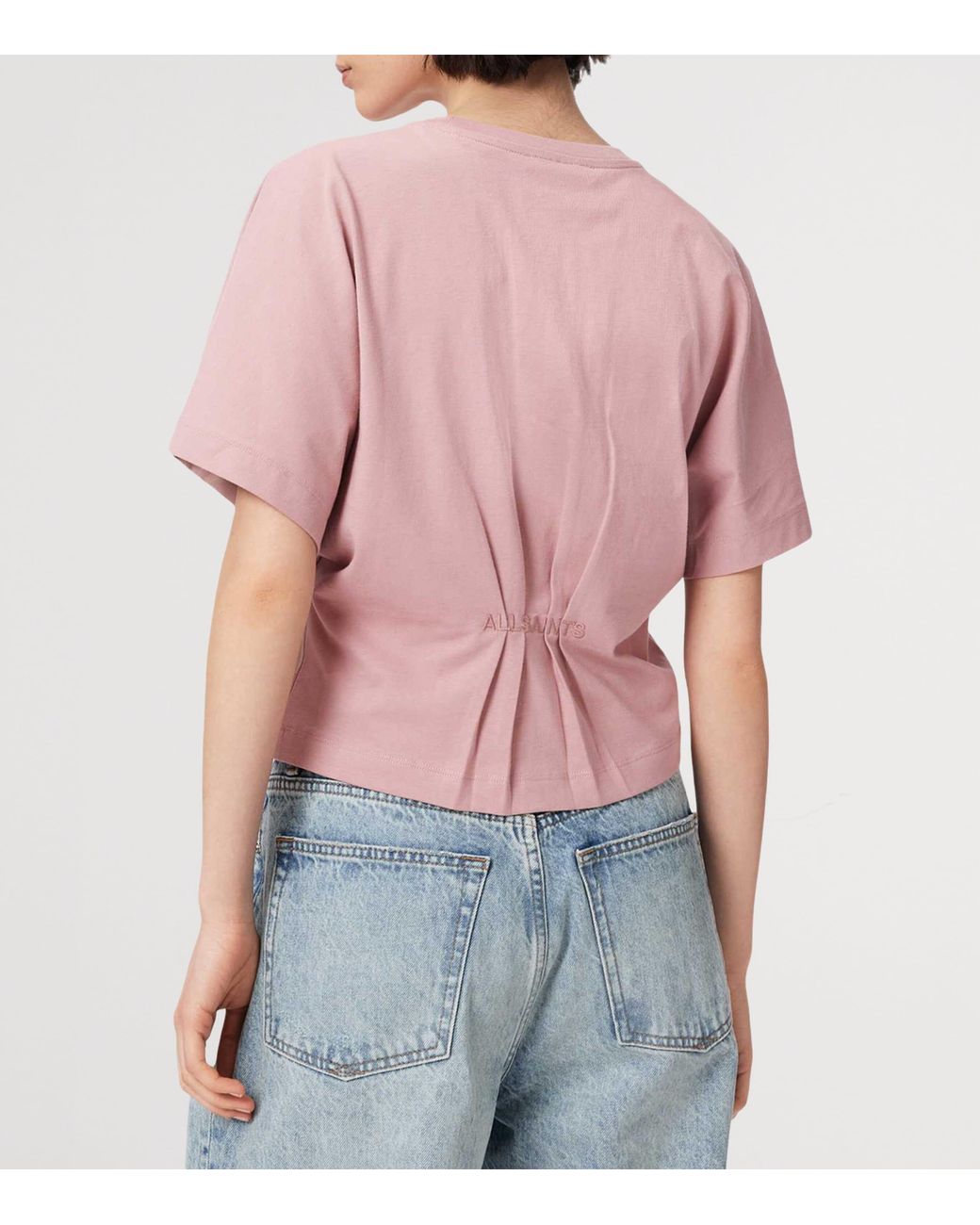 AllSaints Pink Organic Cotton Eden Artia T-Shirt