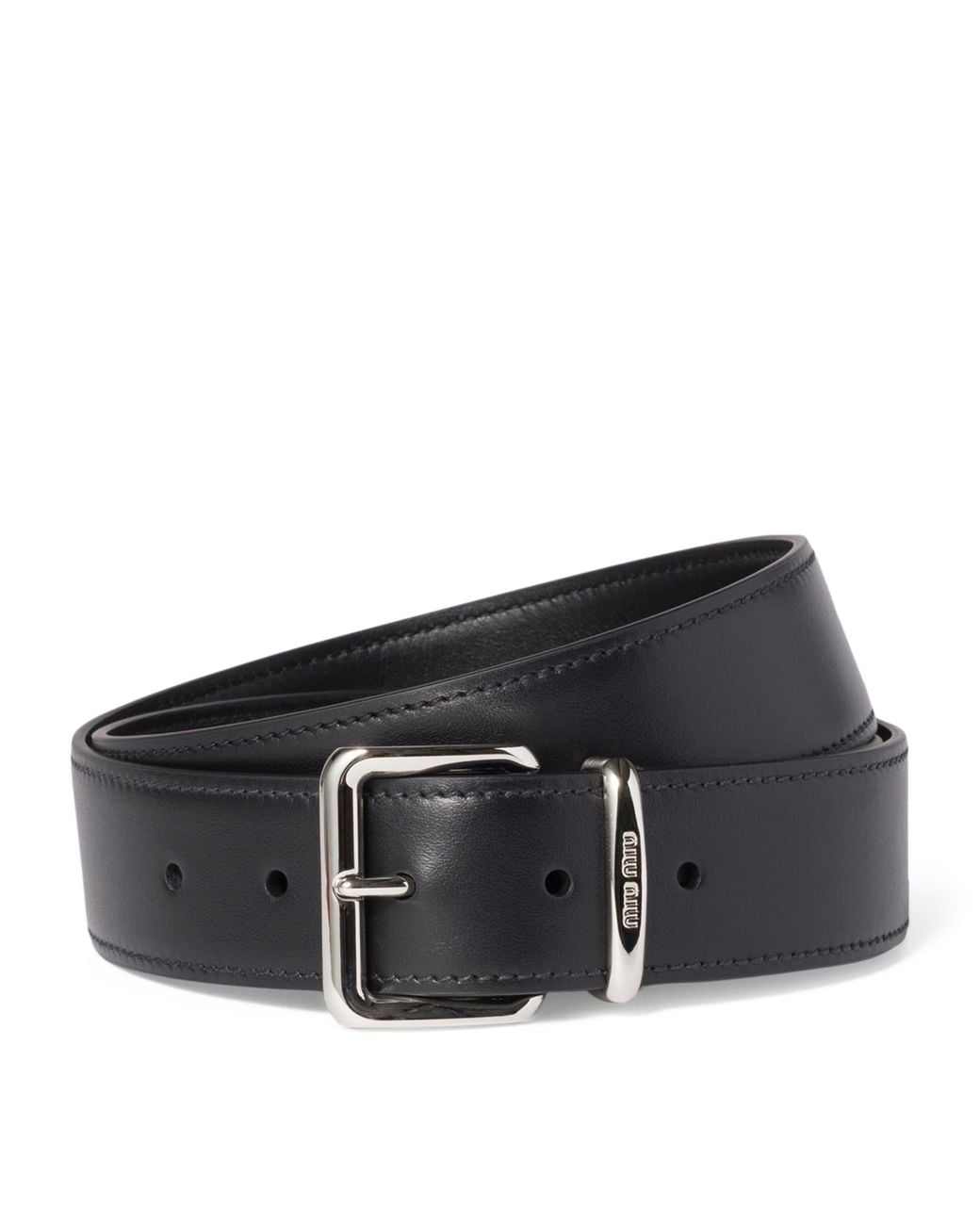 Miu Miu Black Leather Belt