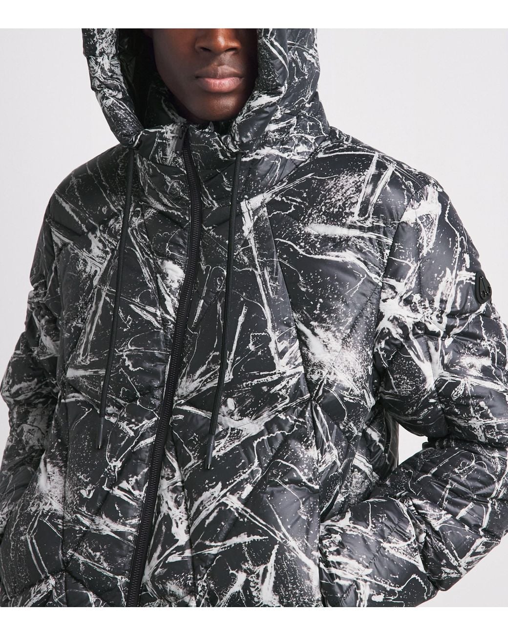 Moose Knuckles Gray Down Iceberg Quilted Jacket for men