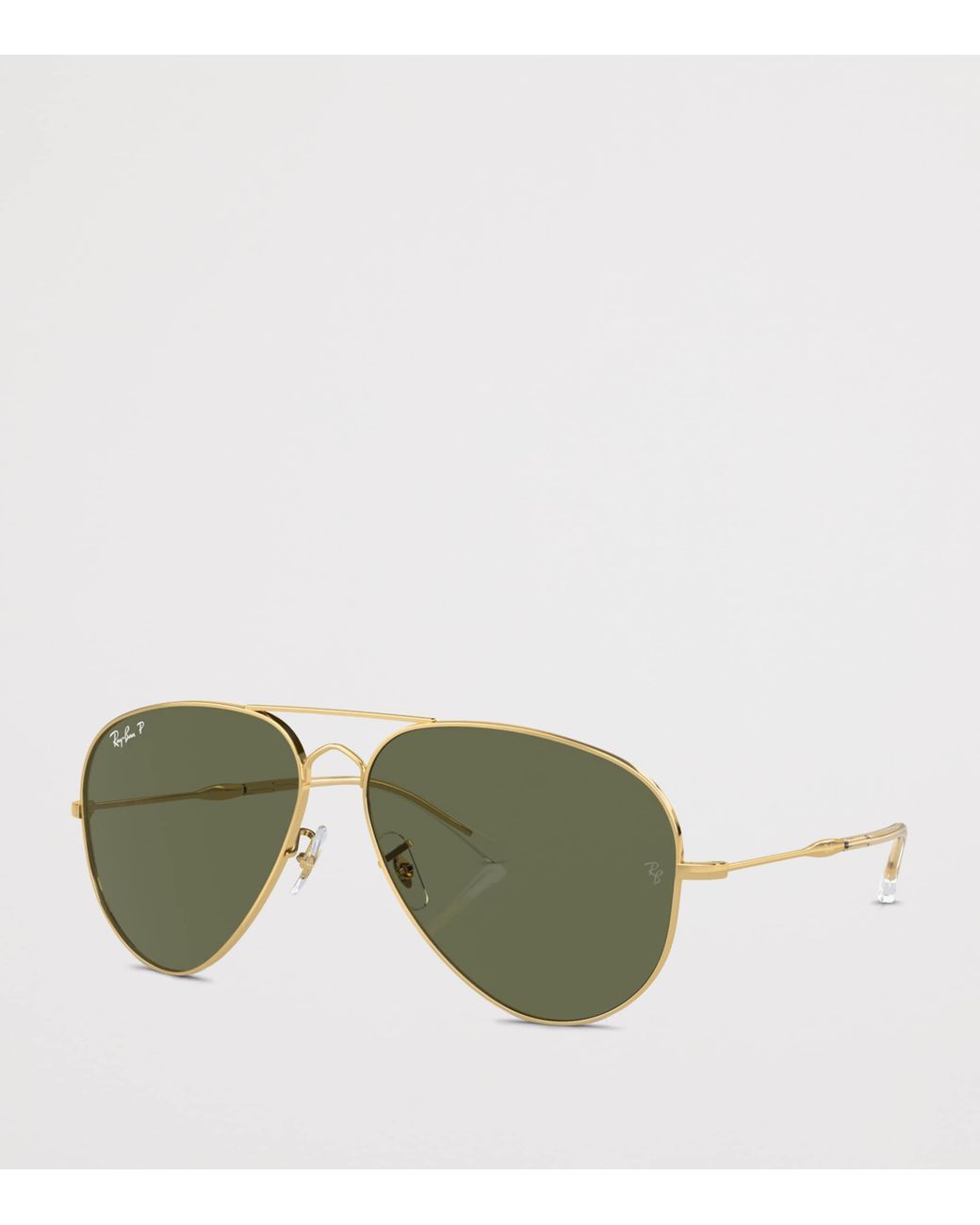 Ray-Ban Green Metal Old Aviator Pilot Sunglasses