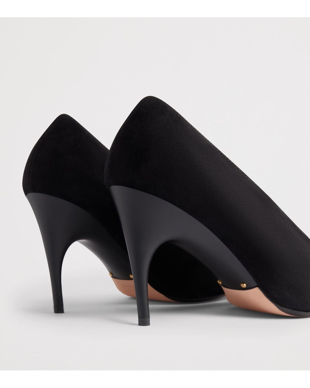 Balenciaga Black Suede Duchesse Pumps 90