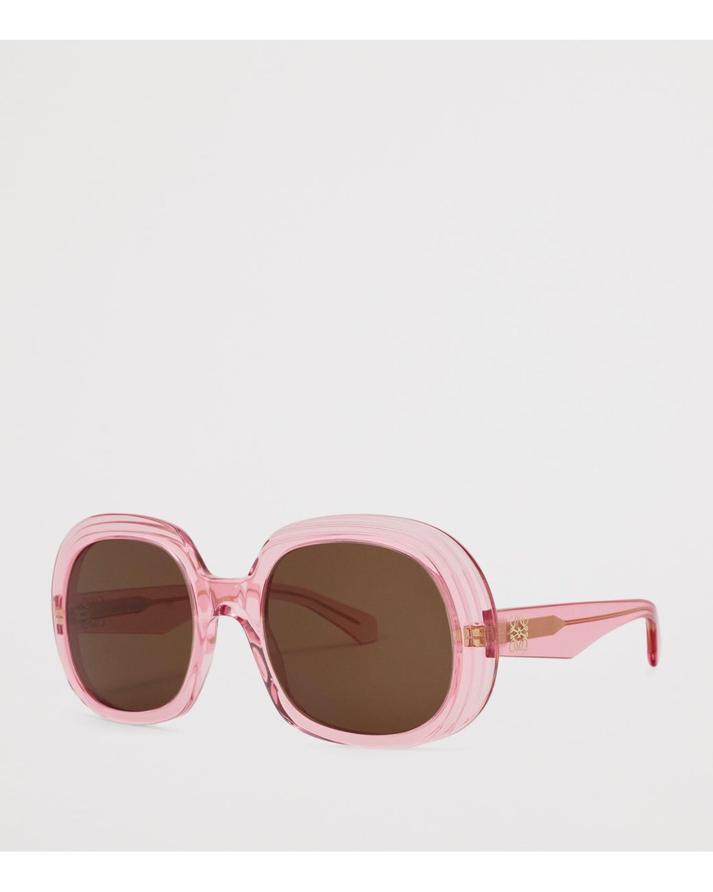 Loewe Brown Square Steps Sunglasses