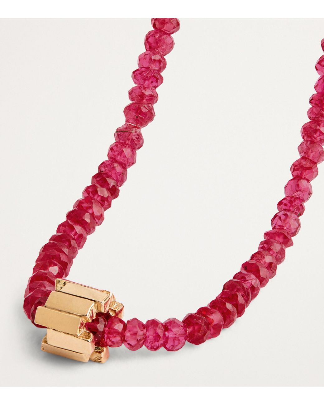 Suzanne Kalan Red And Spinel Infinite Beaded Necklace
