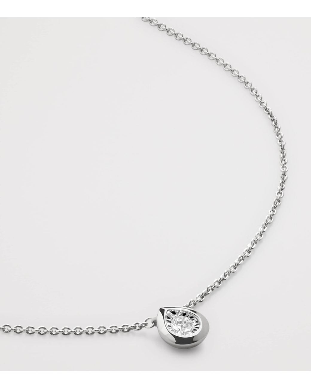 Monica Vinader Natural Sterling And Diamond Necklace