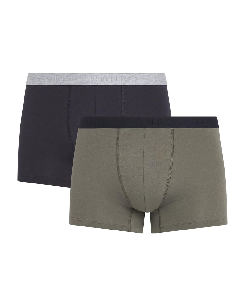 Hanro Gray Cotton-Blend Essentials Trunks for men
