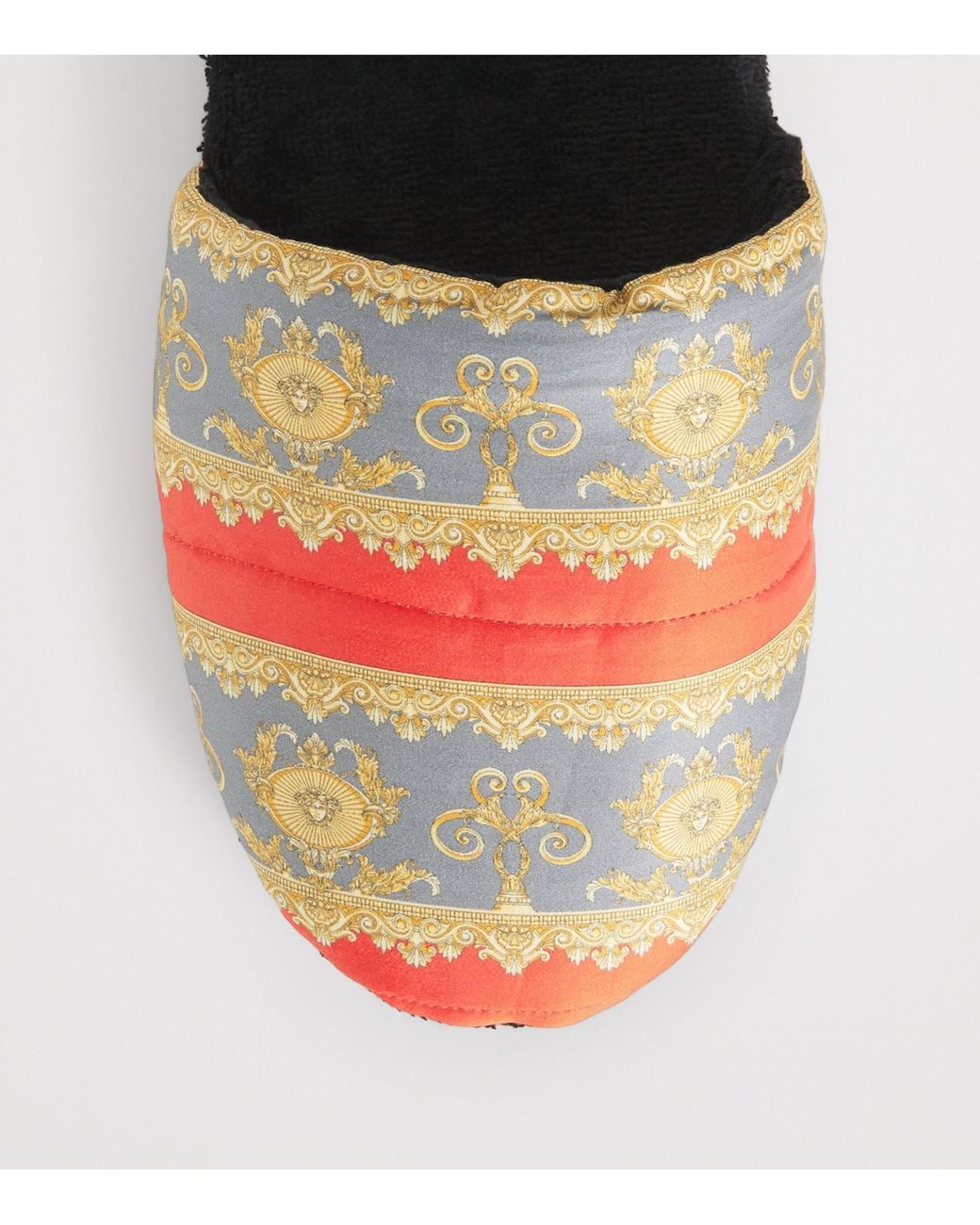 Versace Multicolor Terry Cotton Baroque Slippers