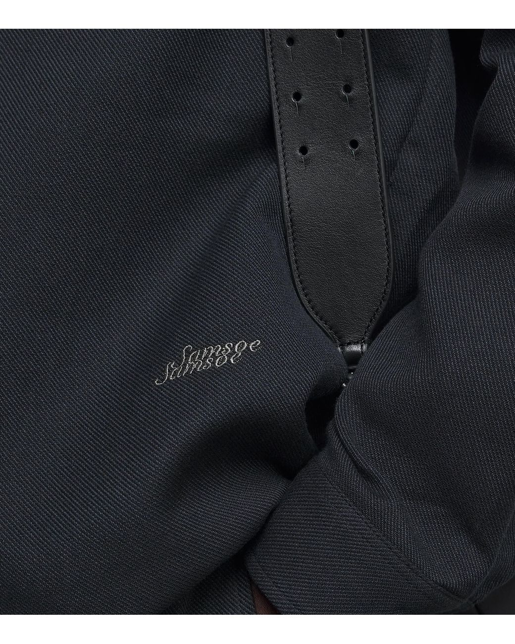 Samsøe & Samsøe Blue Organic Cotton-Blend Sadamon Jacket for men