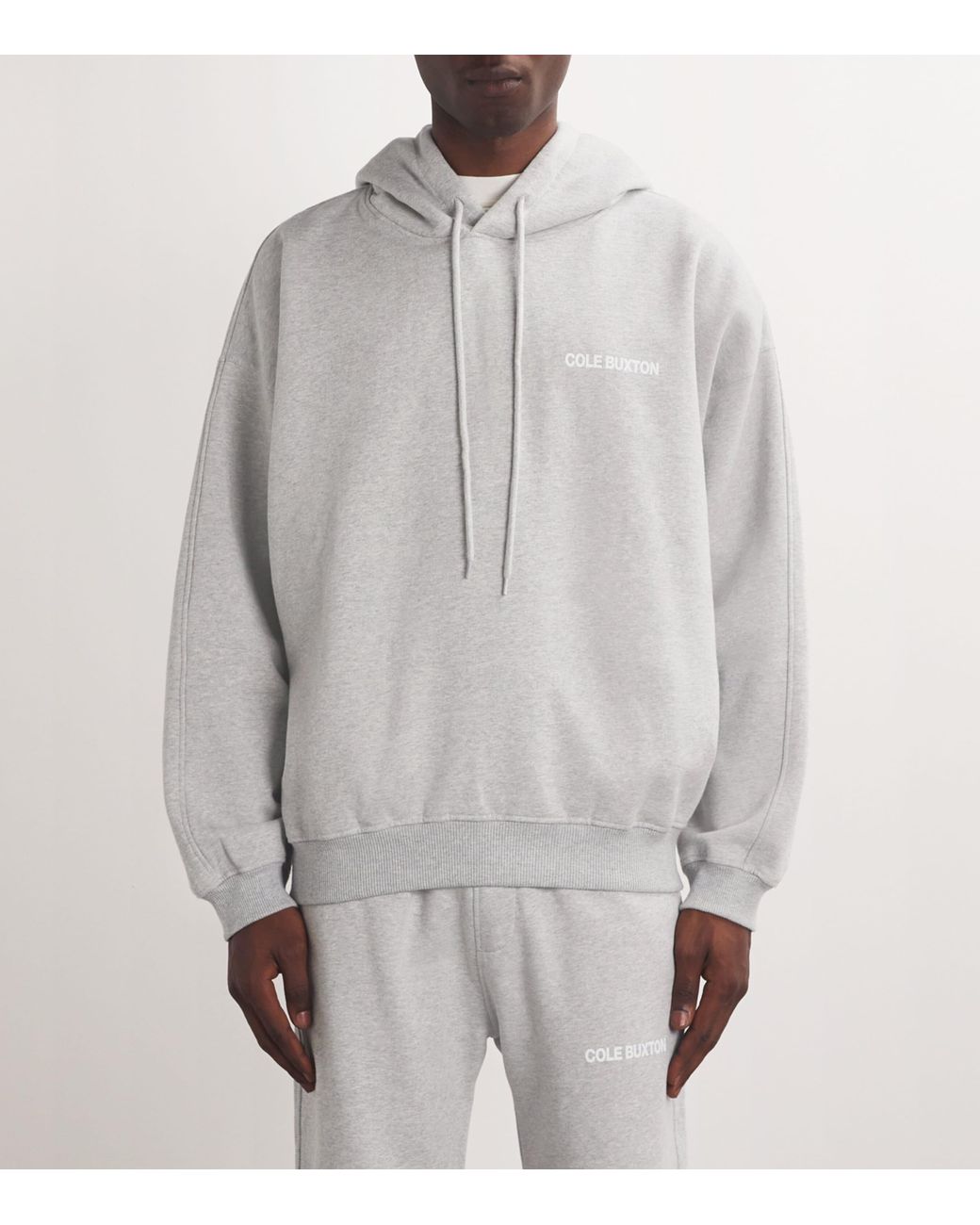 Cole Buxton Gray Sportswear Hoodie for men