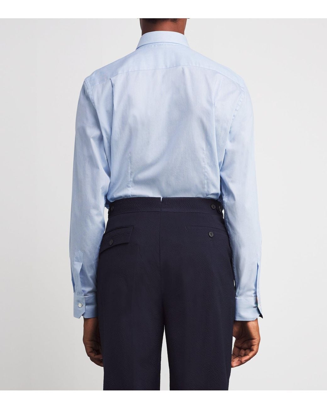 Paul Smith Blue Stripe Tailored-Fit Shirt for men