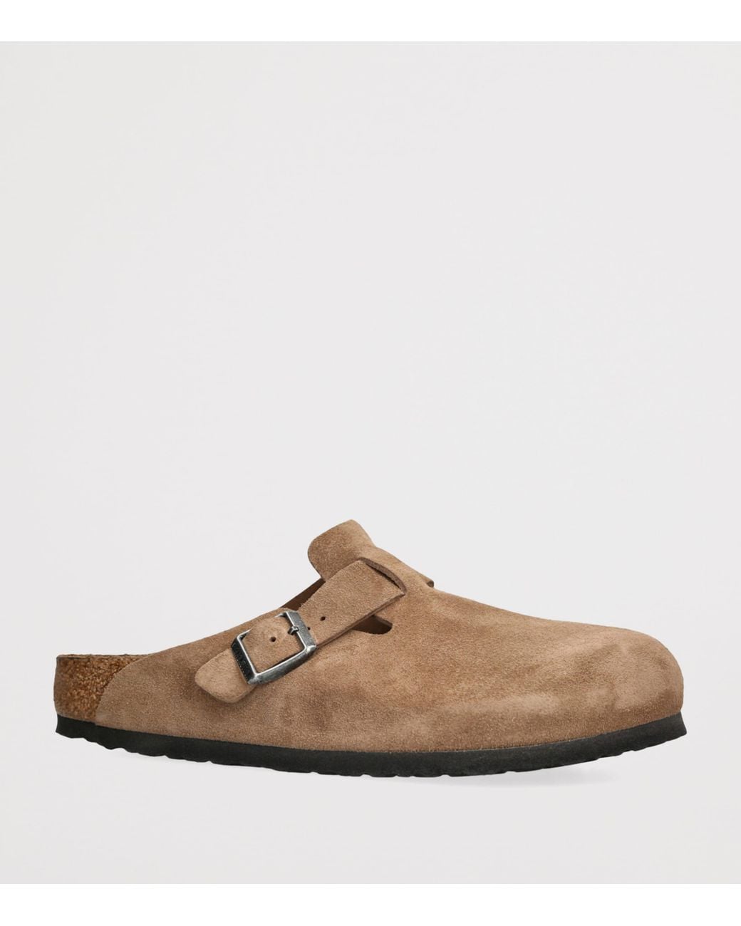 Birkenstock Brown Suede Boston Clogs for men