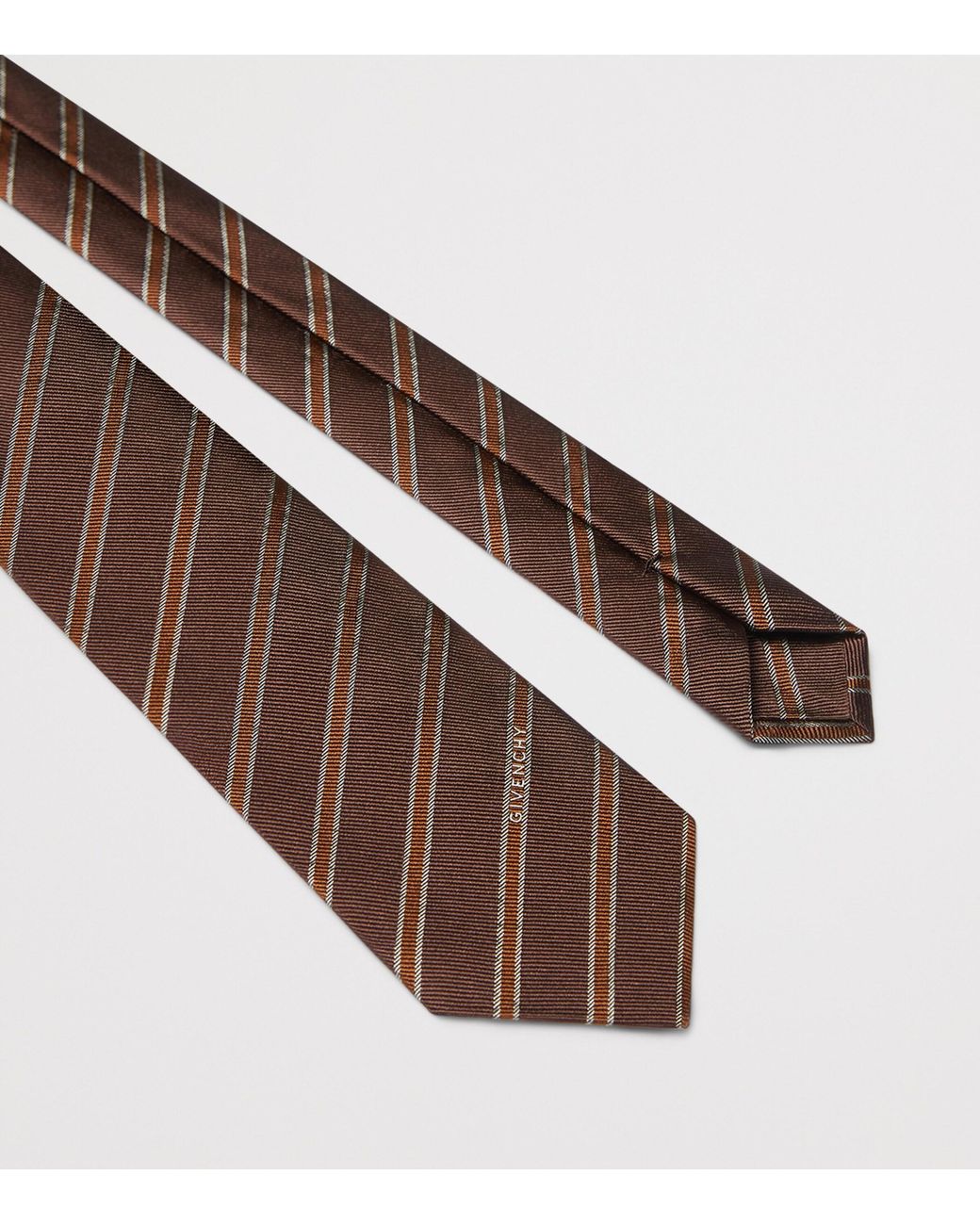 Givenchy Brown Silk Tie for men