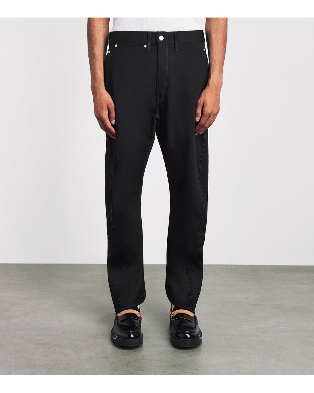 Junya Watanabe Black Wool Trousers for men