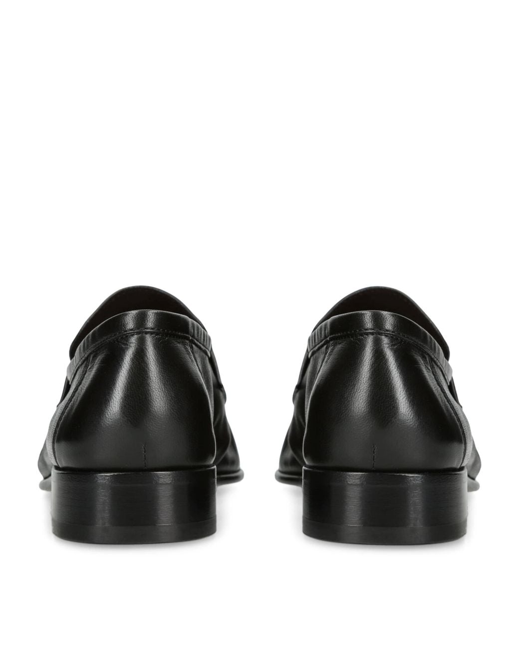 The Row Black Soft Leather Loafers