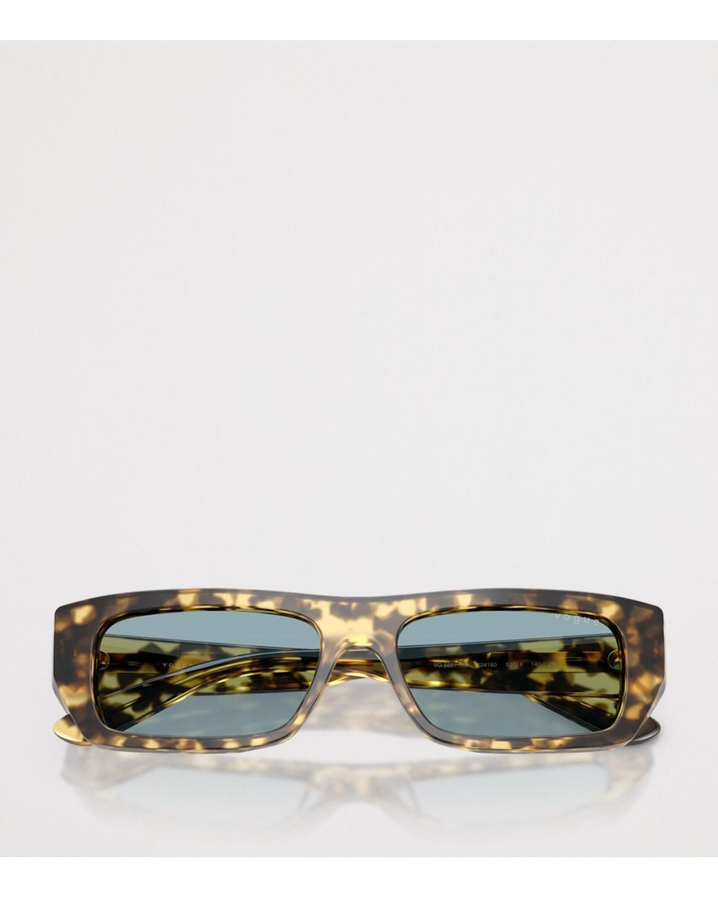 Vogue Blue Tortoiseshell Rectangular Sunglasses