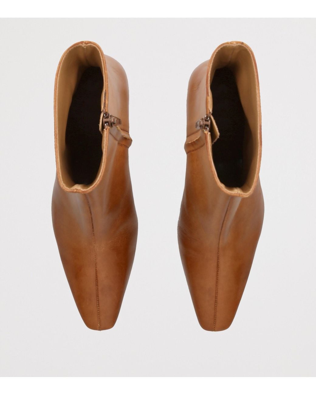 Staud Brown Leather Wally Ankle Boots 55