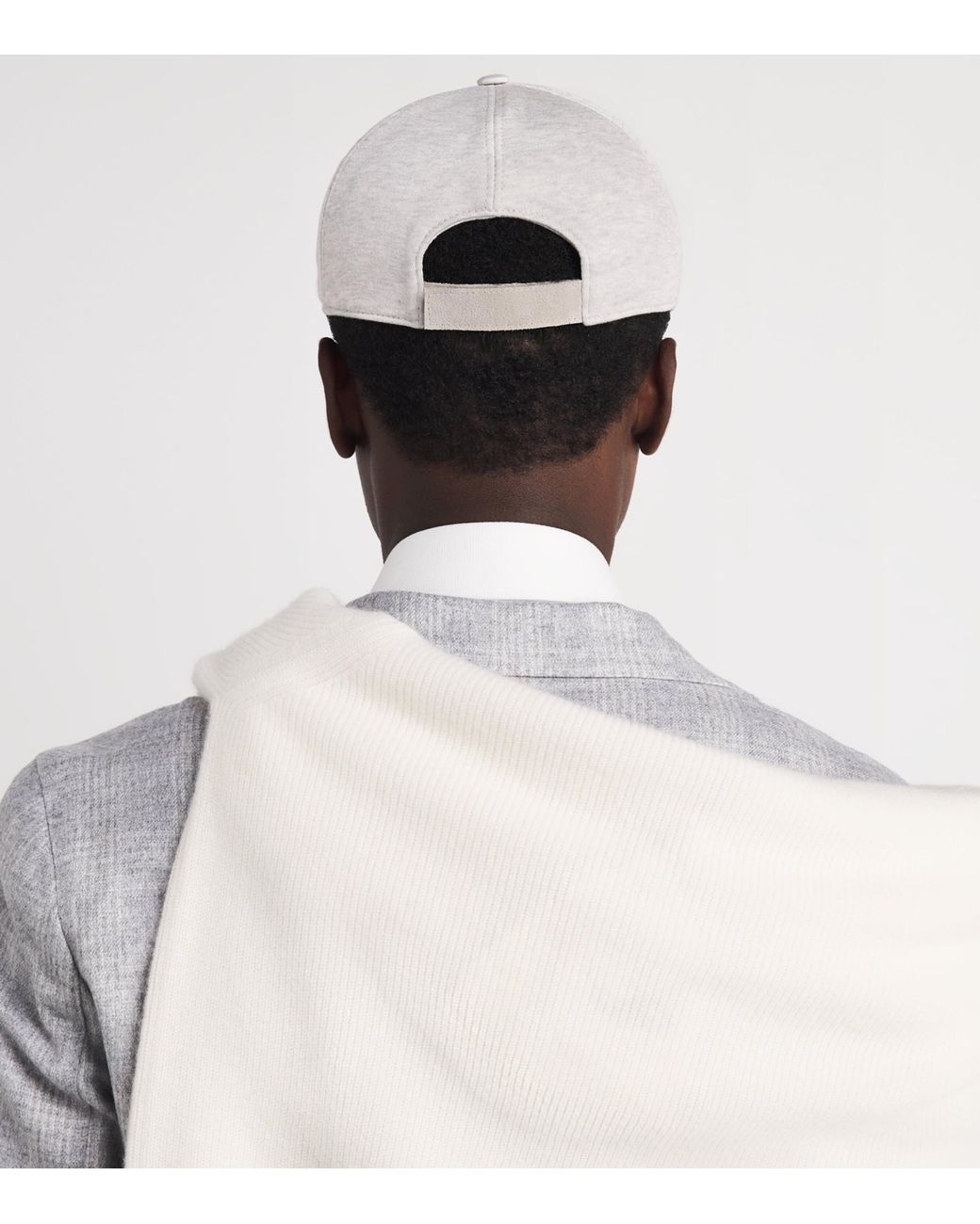 Eleventy White Logo Baseball Cap for men