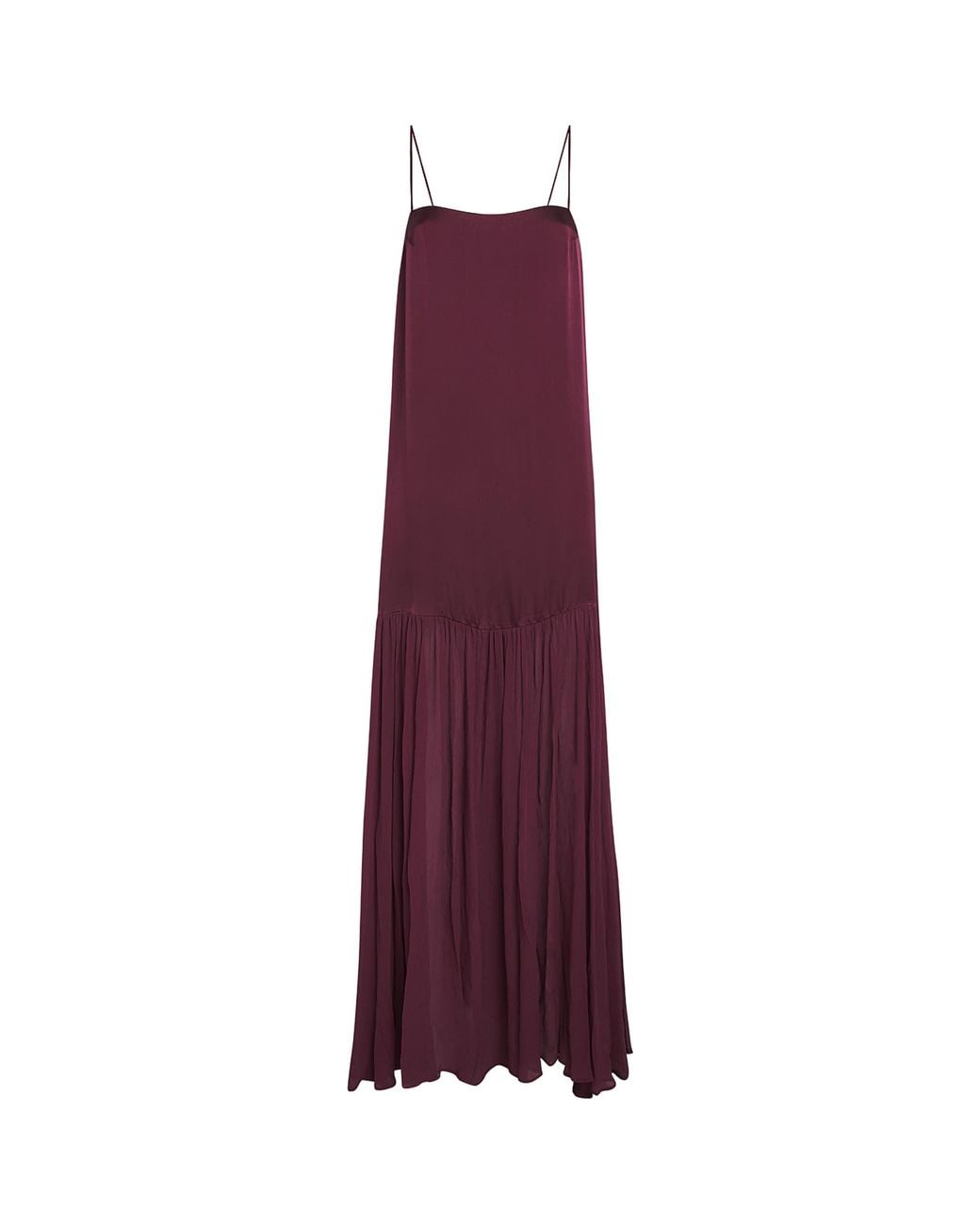 Anine Bing Purple Silk-Blend Clementine Maxi Dress