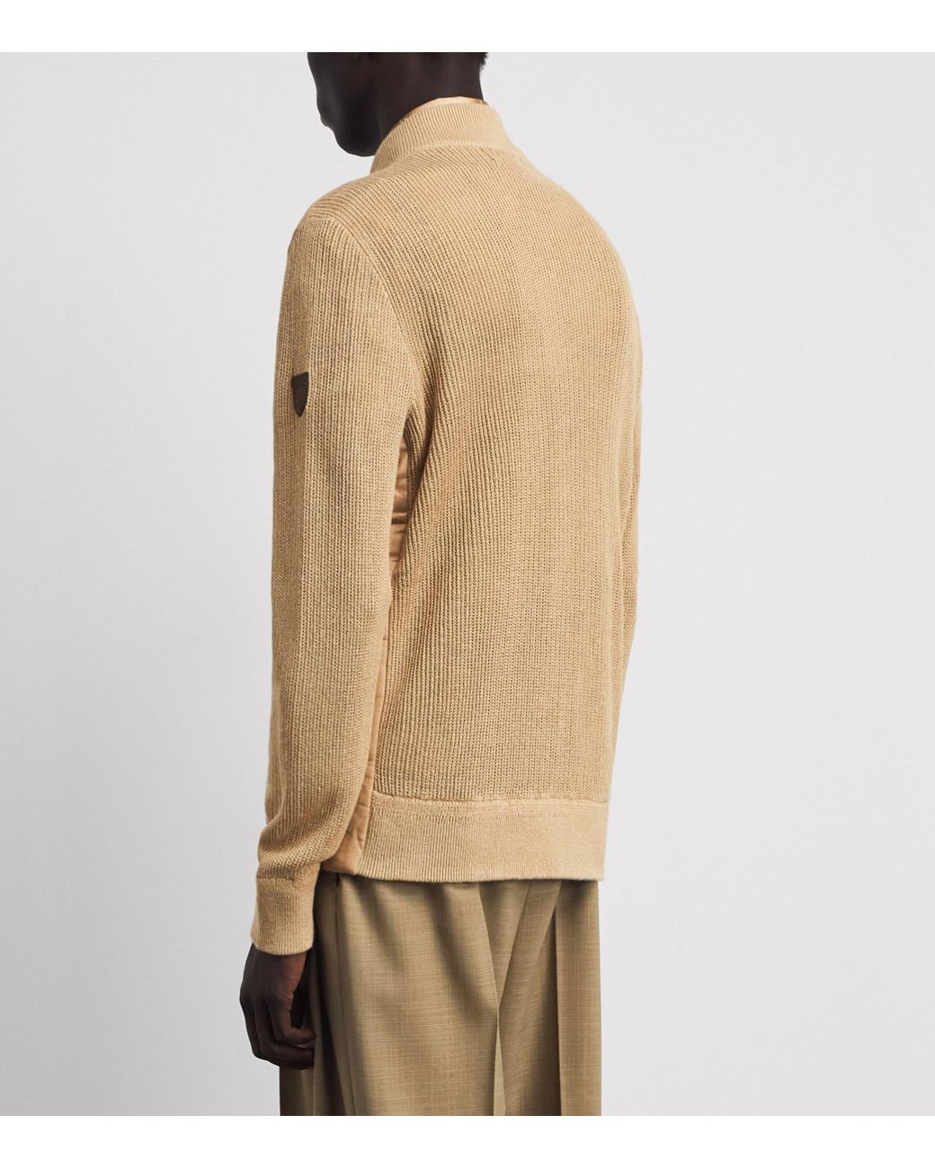 Polo Ralph Lauren Natural Linen Hybrid Bomber Jacket for men