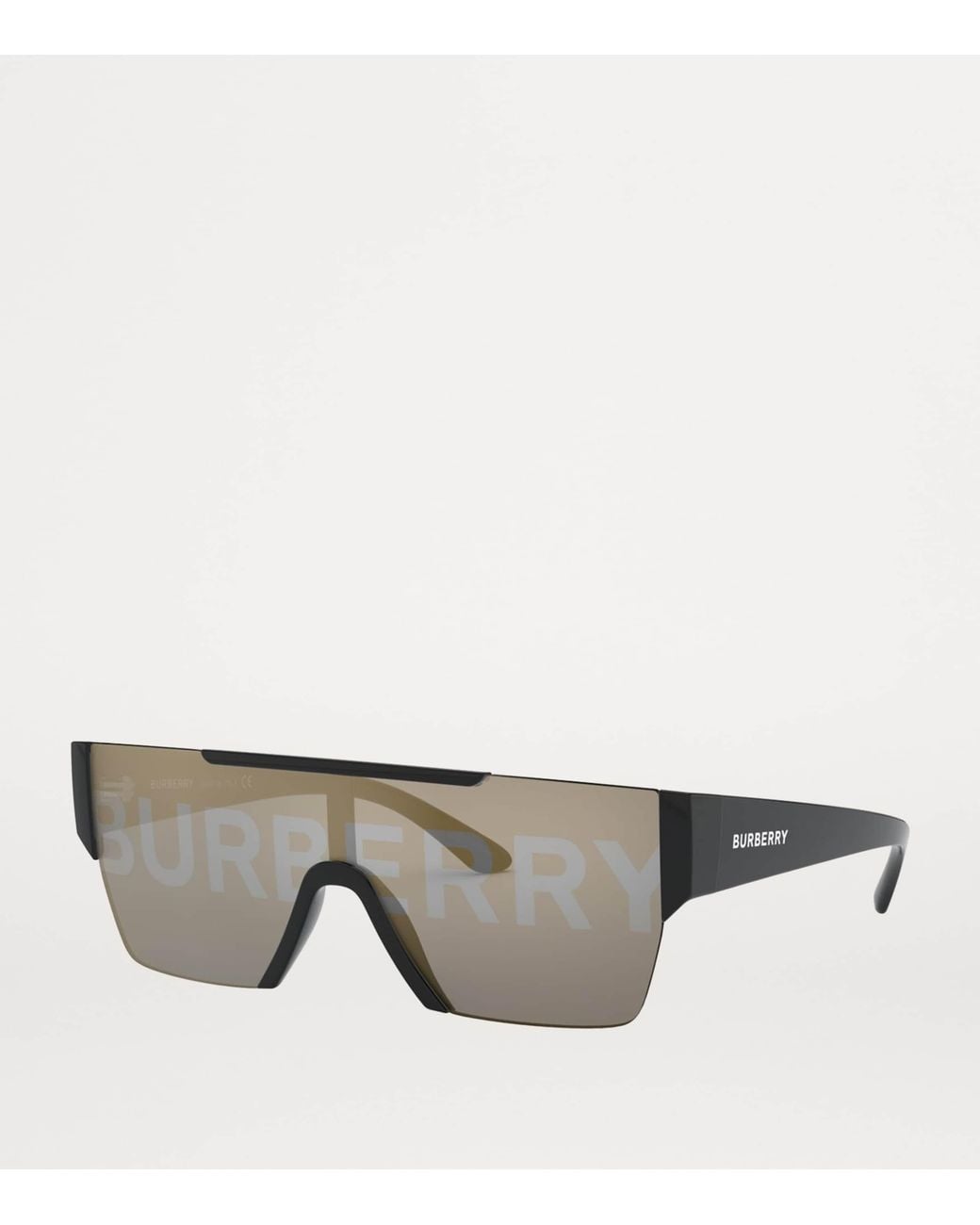 Burberry Gray Acetate Square Sunglasses for men