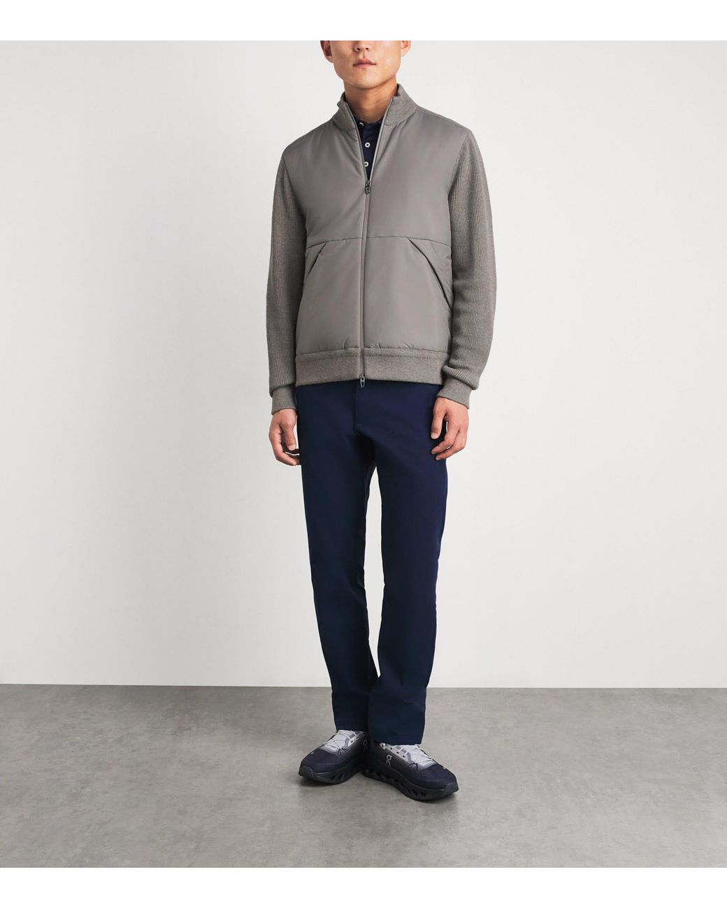 Coupons Ralph Tech Ralph Lauren Zip-Up Hybrid Sweatshirt in Gray for Men | Lyst
