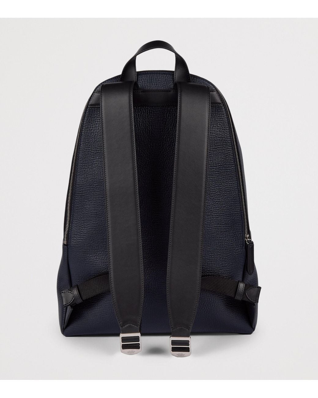 Smythson Blue Leather Ludlow Backpack for men