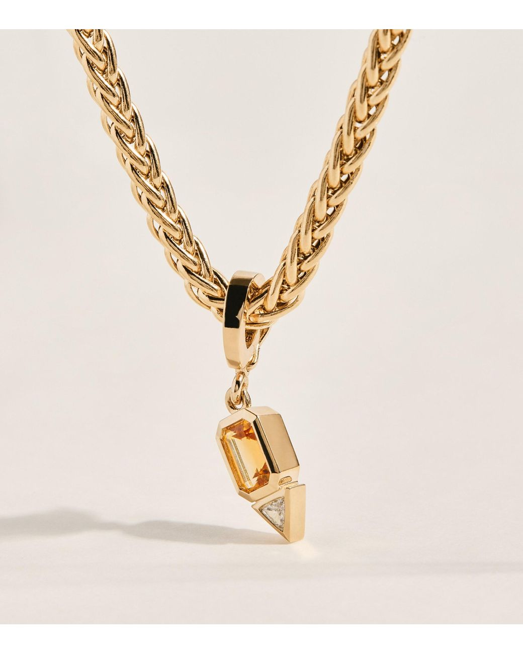 Azlee Natural Diamond And Citrine November Charm