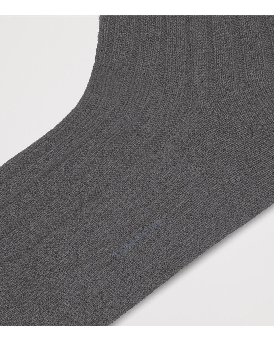 Tom Ford Gray Cashmere-Blend Socks for men