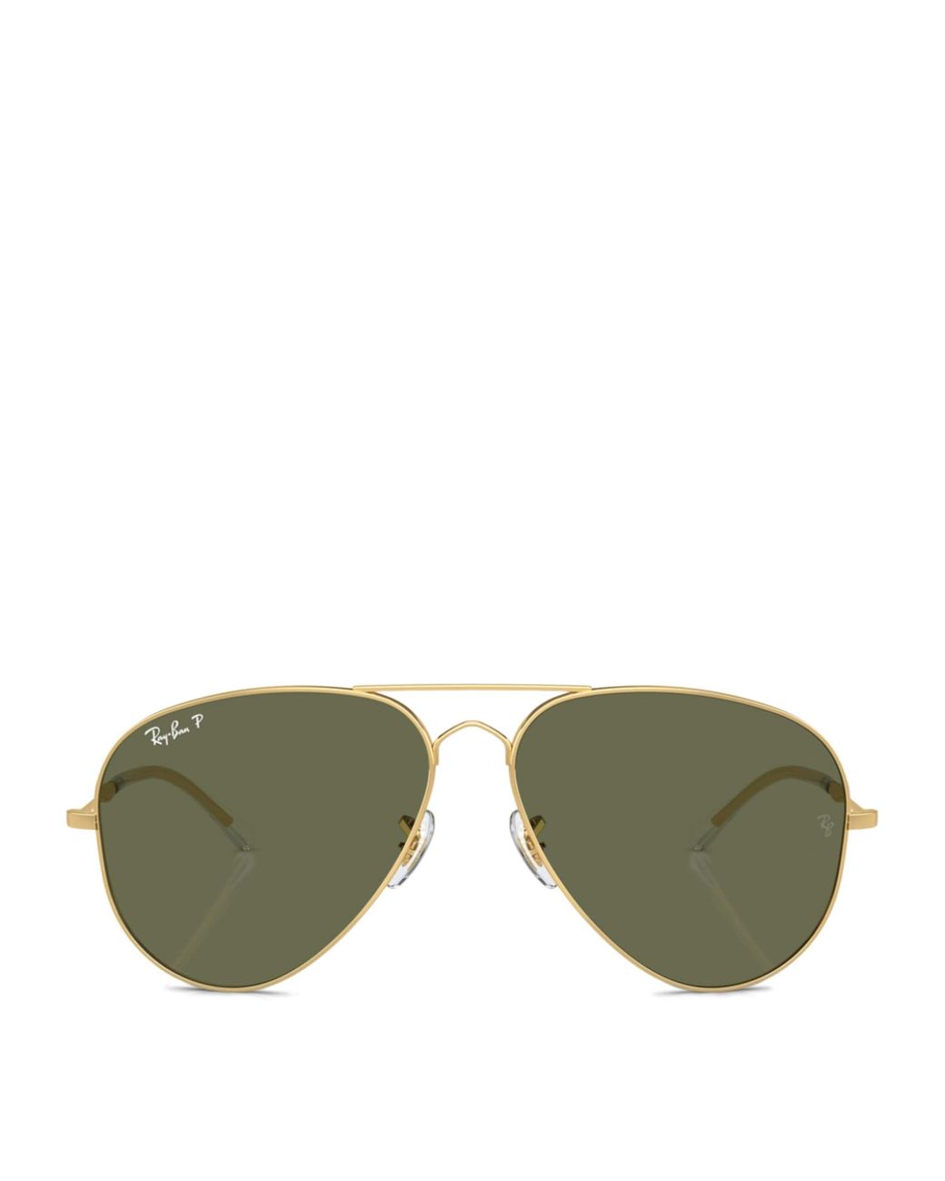 Ray-Ban Green Metal Old Aviator Pilot Sunglasses